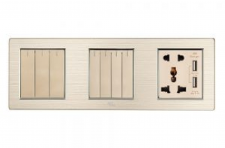 Hạt công tắc bốn, 1 chiều - A77-K04A