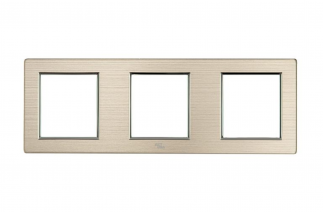 Mặt viền ba liền nhôm vàng - A78-P20A (A78-N3)