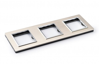 Mặt viền ba liền nhôm vàng - A78-P20A (A78-N3)