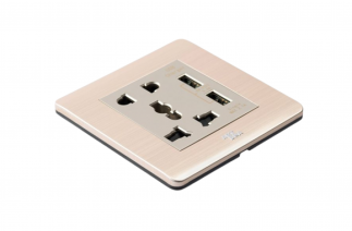 Ổ cắm đa năng + 2 cổng sạc USB - A66-C06E24