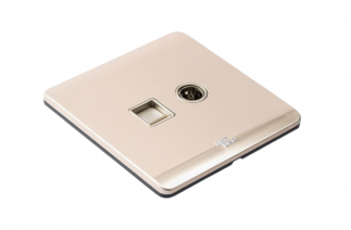 Ổ cắm mạng + Tivi - A66-E0203