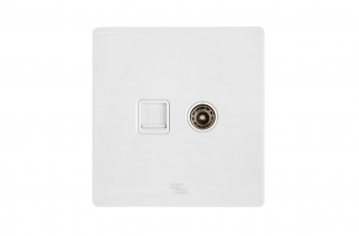 Ổ cắm mạng + Tivi - A38-E0203