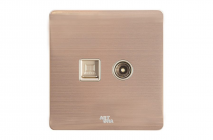 Ổ cắm mạng + Tivi - A66-E0203