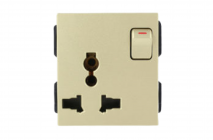 Hạt ổ cắm đa năng kèm công tắc – EL-003S