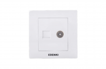 Bộ ổ cắm mạng/tivi – EC-C5TV02
